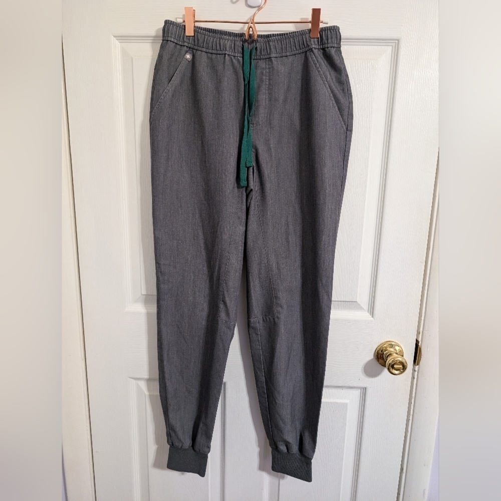 Figs Scrub Pants Womens Small Joggers Doctor Medical Nurse Hospital Gray